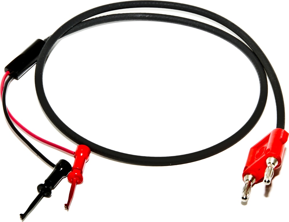 Mueller Electric BU-7014-B-24-2 Mini-Micro-Plunger with RG58, 24' Red Stackable Dual Banana Plug