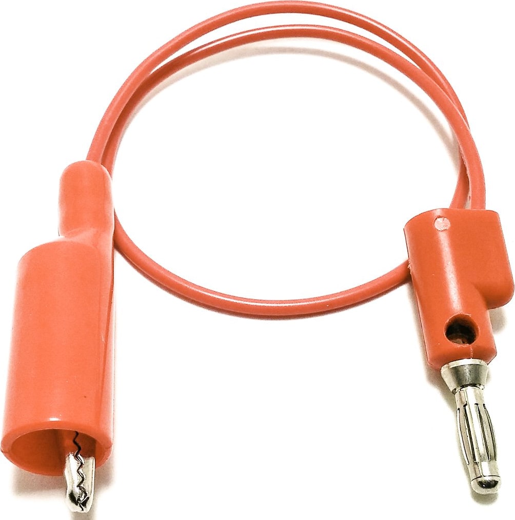 Mueller Electric BU-P1166-12-2 Test Lead, Stackable Banana Plug to Alligator Clip