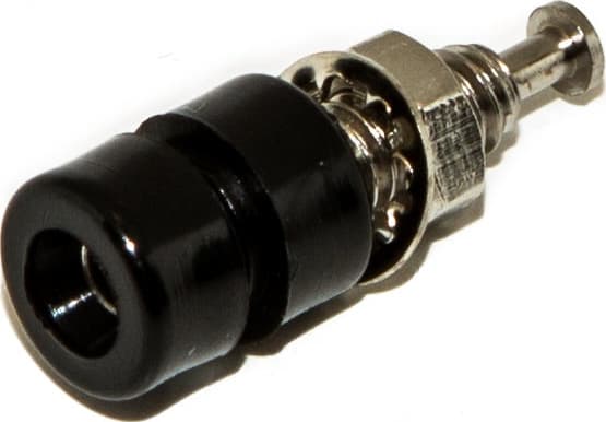 Mueller Electric BU-P2142-0 Black 10PK Mini Banana Jack