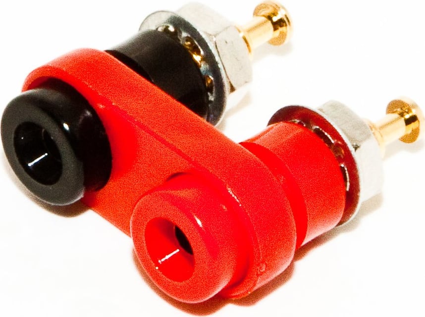 Mueller Electric BU-P2143-2 Red Dual Mini Banana Jack