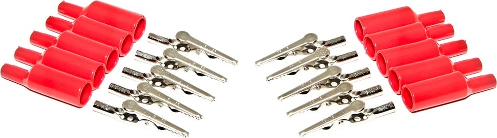 Mueller Electric BU-P2240-2 Insul. Red 10PK Alligator Clip