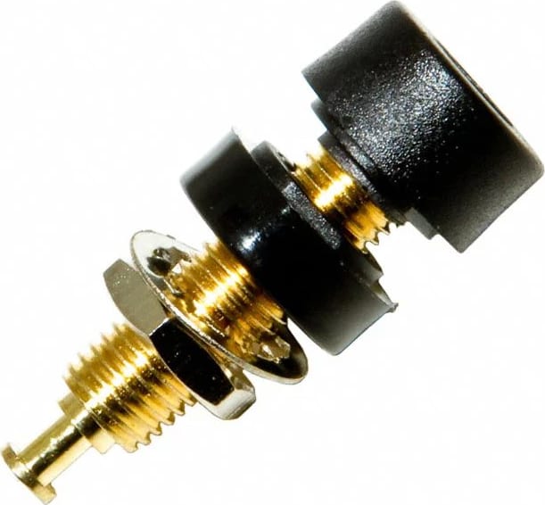 Mueller Electric BU-P2854-0 Black 10PK 4mm Banana Jack
