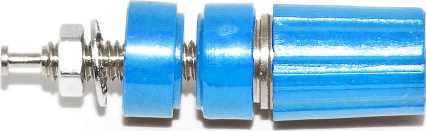 Mueller Electric BU-P3760-6 Blue Nickel Plated Binding Post