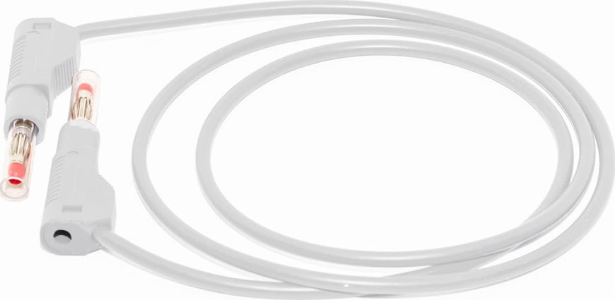 Mueller Electric BU-P4911B-48-9 - Retractable, Stackable Banana Test Lead, 48 inches, White