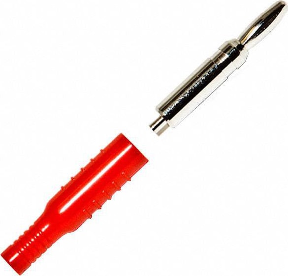 Mueller Electric BU-P5170-2 Red Banana Plug 4mm, In-Line 14 AWG
