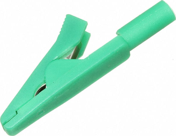 Mueller Electric BU-P5788-5 Green Mini Insulated Clip Test Probe