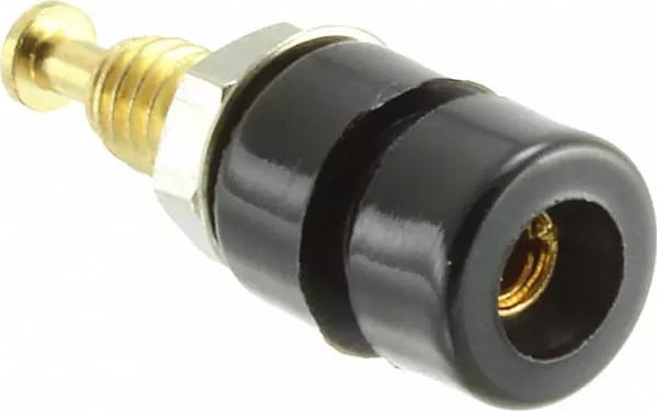Mueller Electric BU-P3542-0 Black 10PK Pin Tip Jack