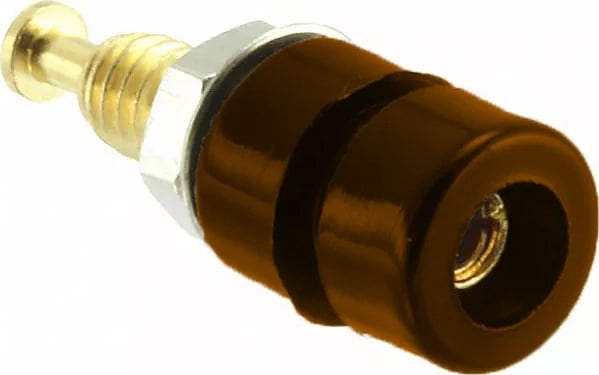 Mueller Electric BU-P3542-1 Brown 10PK Pin Tip Jack