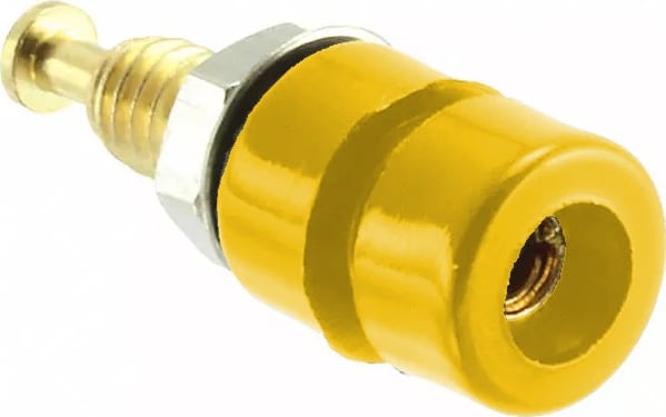 Mueller Electric BU-P3542-4 Yellow 10PK Pin Tip Jack