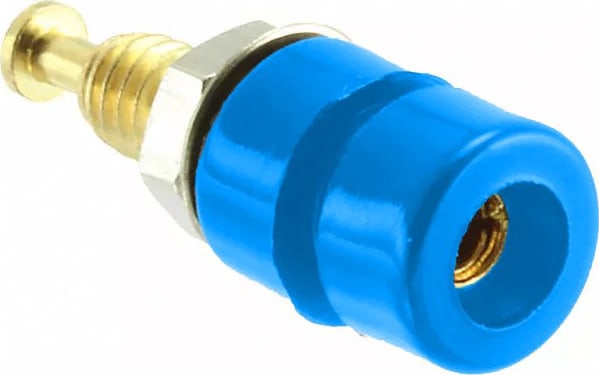 Mueller Electric BU-P3542-6 Blue 10PK Pin Tip Jack