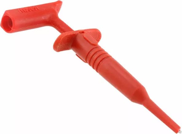 Mueller Electric BU-20431-2 Insulated Plunger Hook Clip Red Right Angle