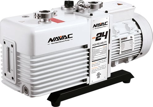NAVAC NRD24M MINERAL 115V 1PH - Dual Stage Rotary Vane Vacuum Pump (Mild Corrosion Resistant)