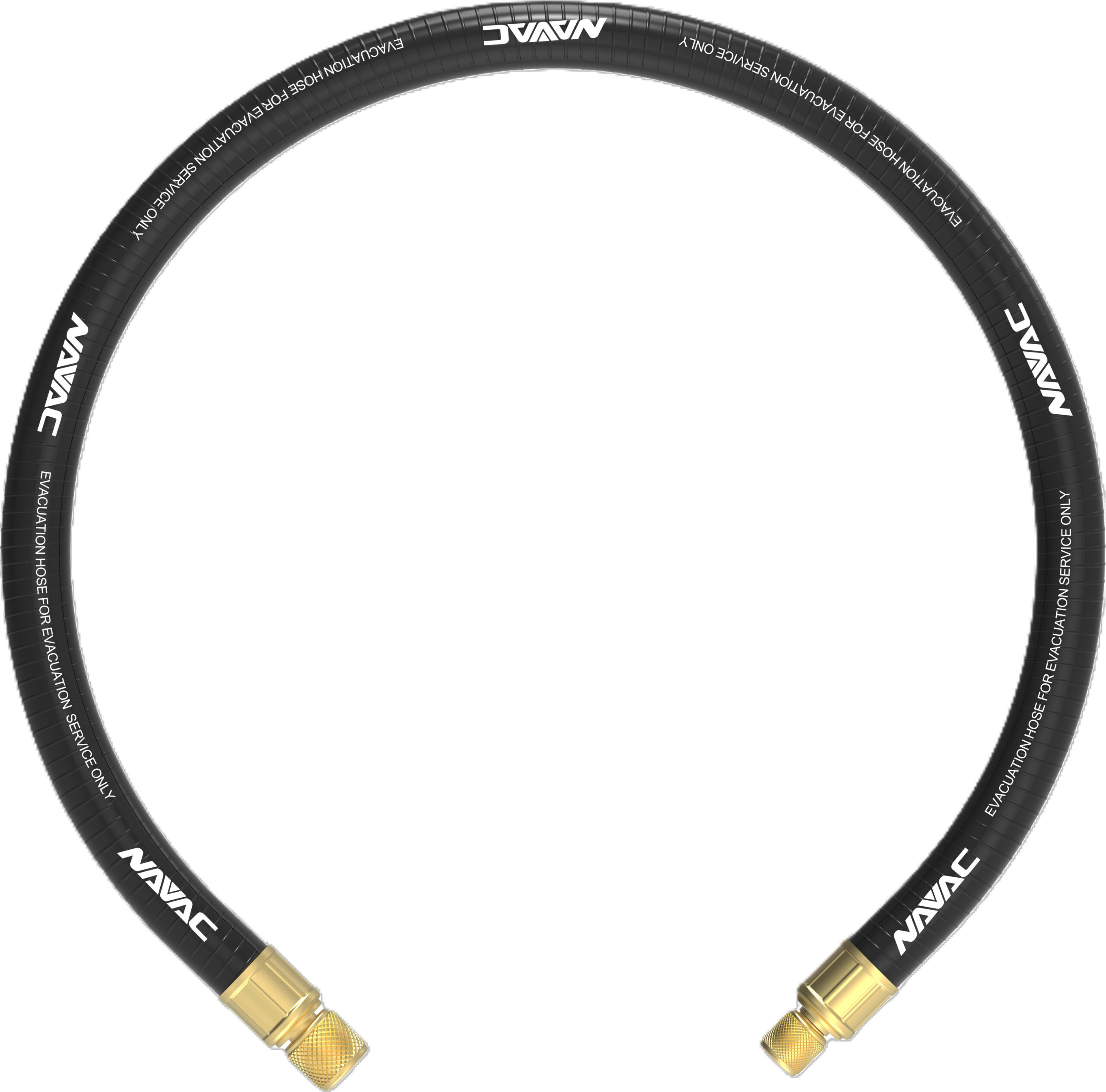 NAVAC NH34AB - Big Boy Evacuation Hose (3ft Length, 3/4in Diameter, 1/4in to 3/8in Fitting)