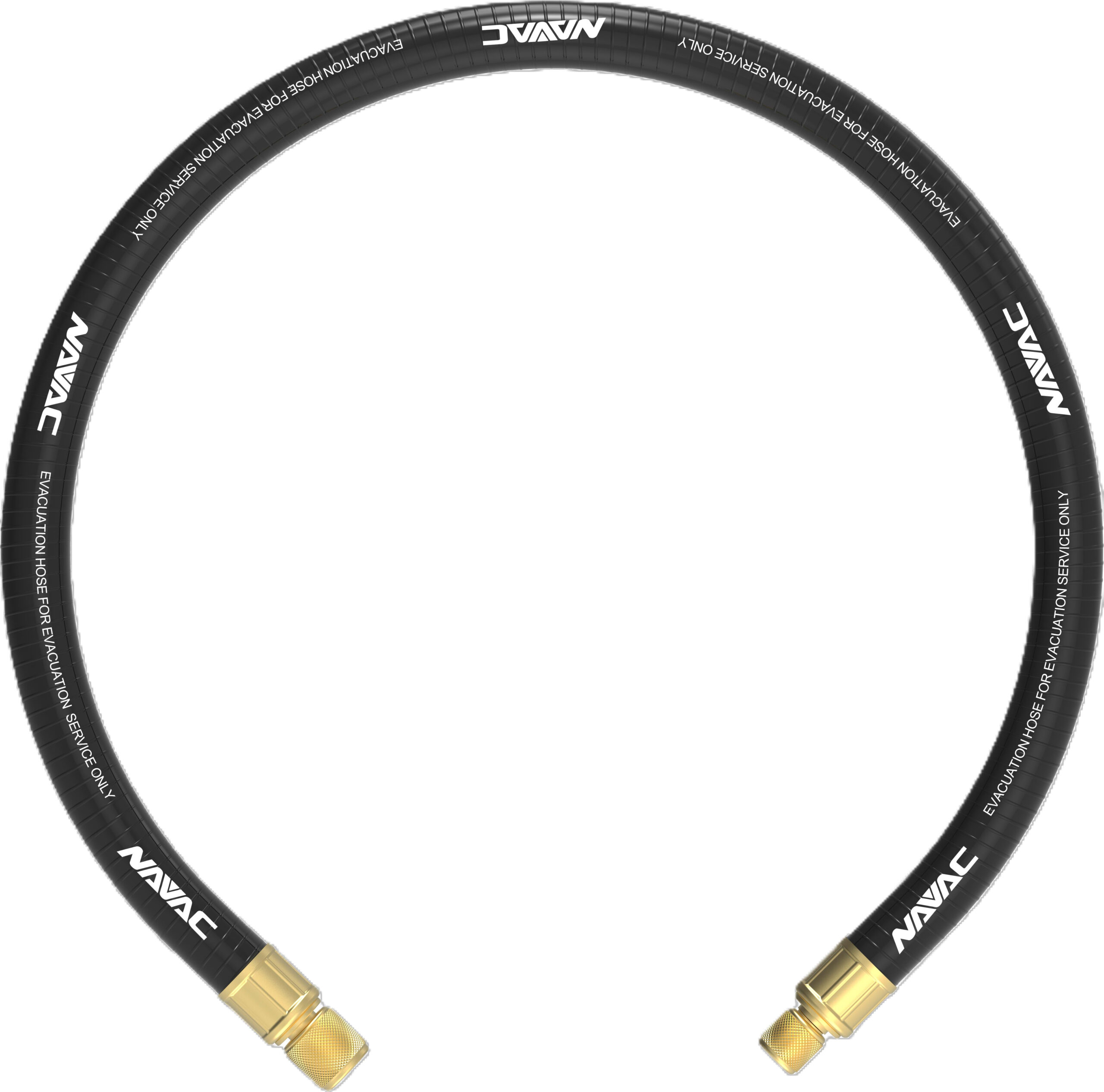 NAVAC NH34AC - Big Boy Evacuation Hose (3ft Length, 3/4in Diameter, 1/4in to 1/2in Fitting)