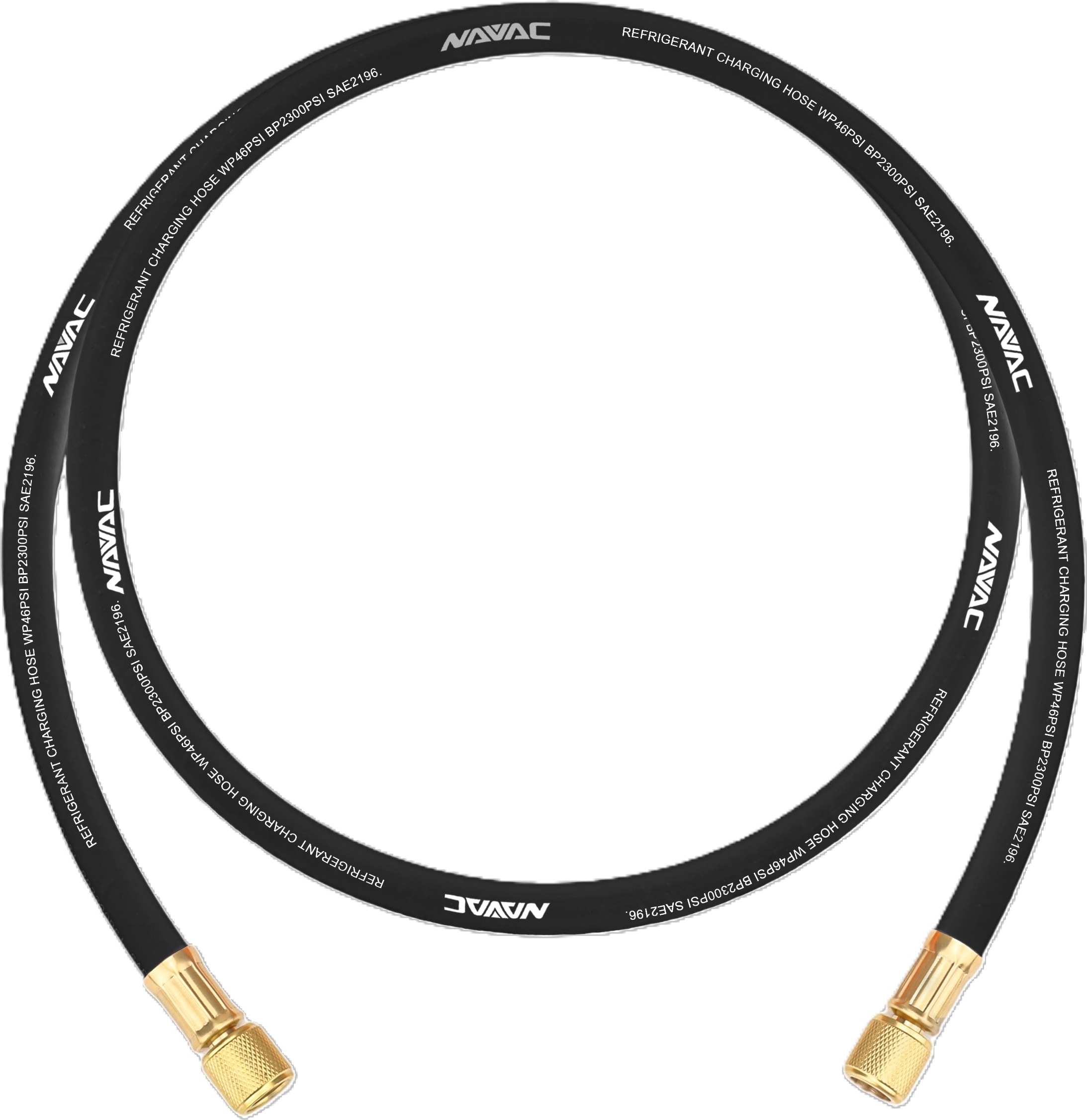 NAVAC NH38BB - Big Boy Evacuation Hose (5ft Length, 3/8in Diameter, 3/8in to 3/8in Fitting)