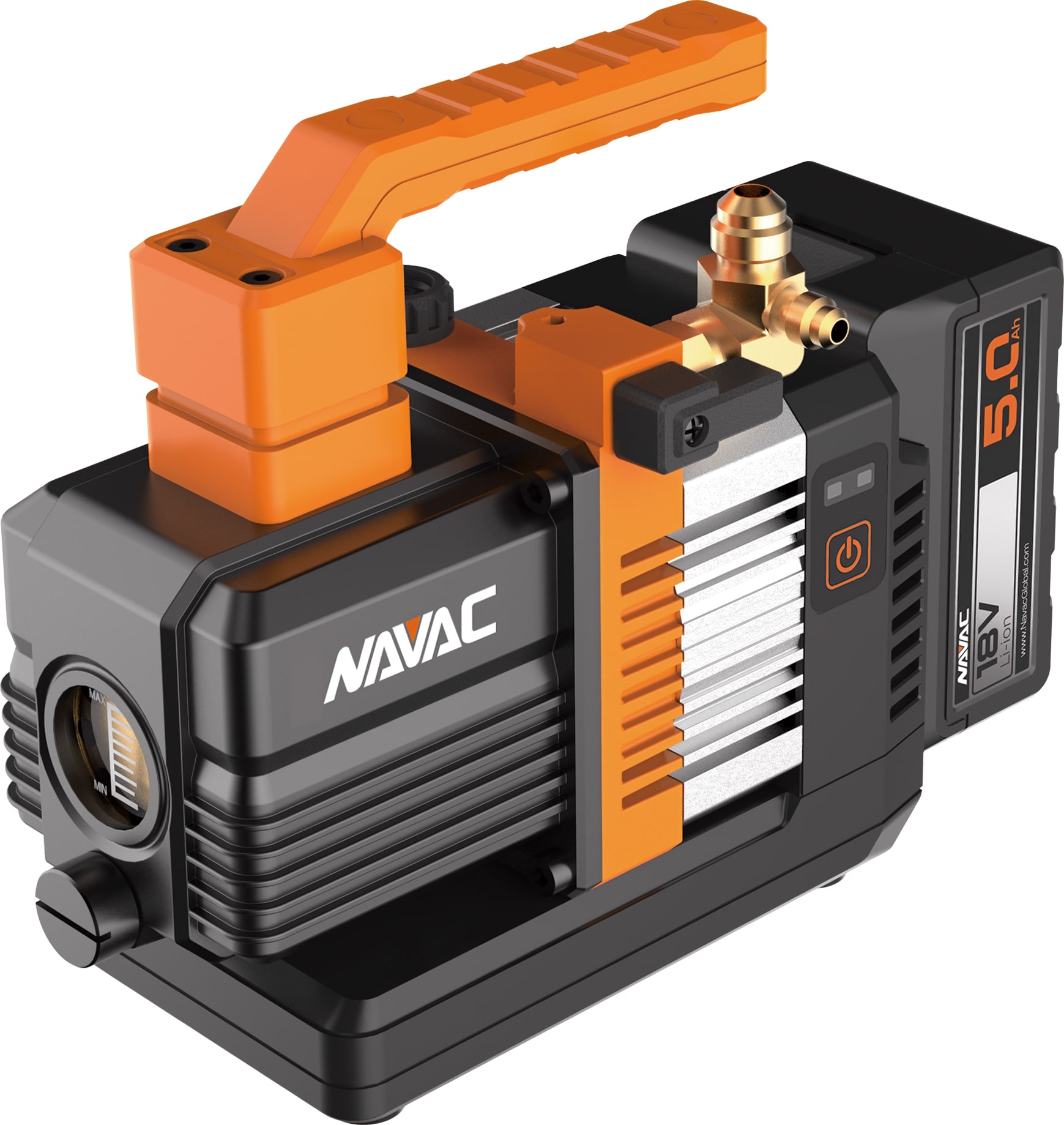 NAVAC NP2DLM-OB HVAC Vacuum Pumps - Number of Stages: 2, Vacuum (Vacuum Pumps): 2 cfm, Line Power (Vacuum Pumps): 110-120 VAC