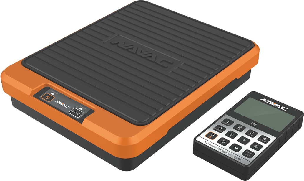 NAVAC NRS3i01 - Wireless Refrigerant Scale with Large Platform