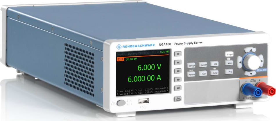 Rohde and Schwarz NGA101 - DC Power Supply, 1 Ch, 40W / 35V / 6A (Catalog 5601.8002.02)
