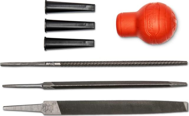 Crescent Nicholson FLSTGL6 - 7 Piece, File Set with Short Round File Handle
