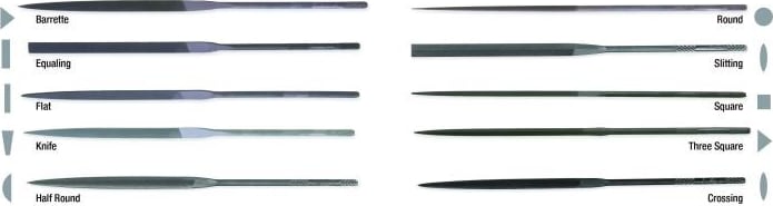 Crescent Nicholson T37053 - File, 4', Round, Needle, 0 Cut