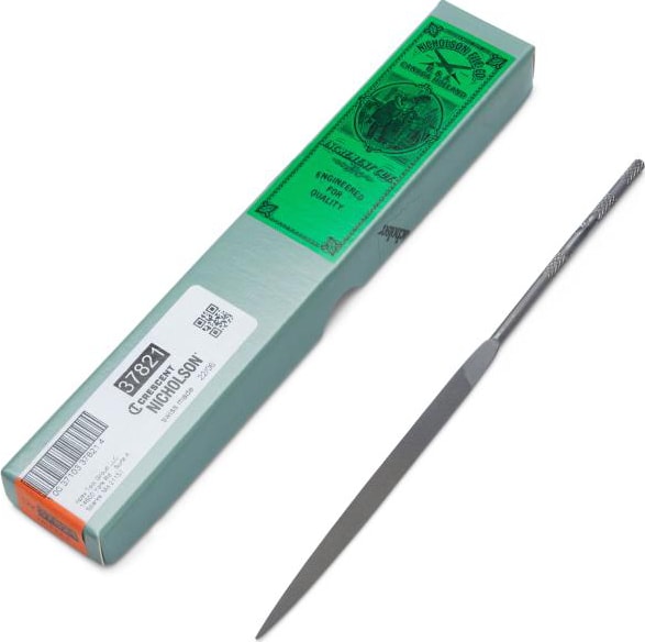Crescent Nicholson T37821 - File, 6-1/4', Needle, Half Round, 4 Cut