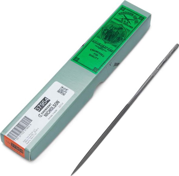 Crescent Nicholson T37954 - File, 6-1/4', Needle, Three Square, 2 Cut