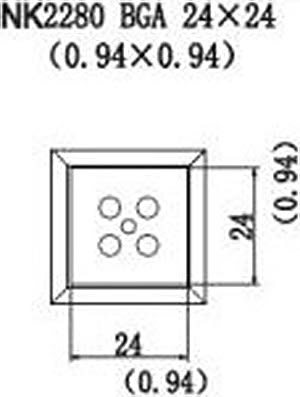 Quick NK2280 - BGA, 24 x 24mm, (0.94 x 0.94)