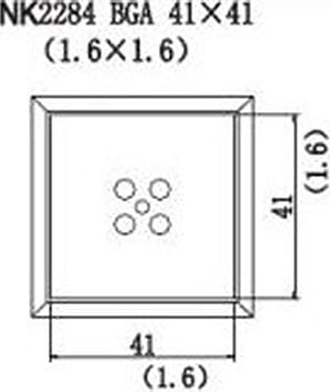 Quick NK2284 - BGA, 41 x 41mm, (1.6 x 1.6)