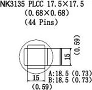 Quick NK3135 - PLCC, 17.5 x 17.5mm, (0.68 x 0.68), 44 Pins