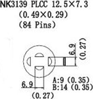 Quick NK3139 - PLCC, 12.5 x 7.3mm, (0.49 x 0.29), 84 Pins