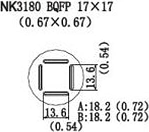 Quick NK3180 - BQFP, 17 x 17mm, (0.67 x 0.67)