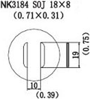 Quick NK3184 - SOJ, 18 x 8mm, (0.71 x 0.31)