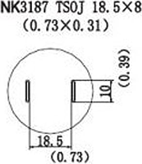 Quick NK3187 - TSOJ, 18.5 x 8mm, (0.73 x 0.31)