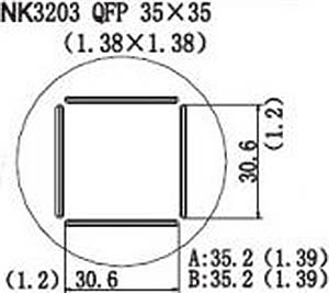 Quick NK3203 - QFP, 35 x 35mm (1.38 x 1.38)