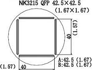 Quick NK3215 - QFP, 42.5 x 42.5mm (1.67 x 1.67)