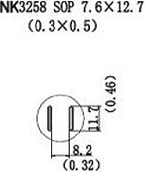 Quick NK3258 - SOP, 7.6 x 12.7mm, (0.3 x 0.5)