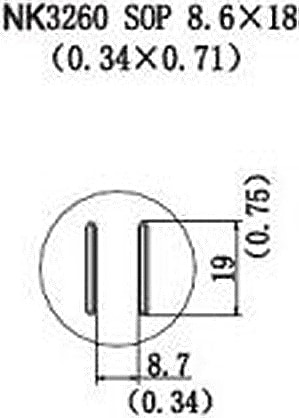 Quick NK3260 - SOP, 8.6 x 18mm, (0.34 x 0.71)