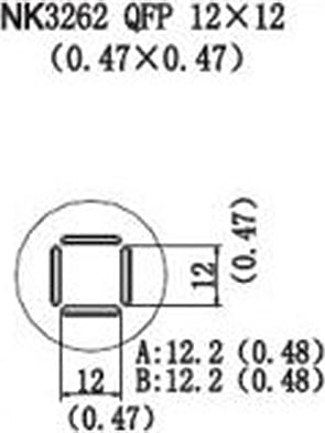 Quick NK3262 - QFP, 12 x 12mm (0.47 x 0.47)