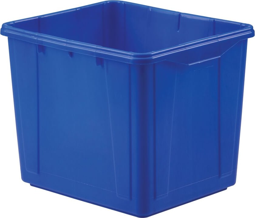 Lewis Bins NPL 263 - Recycle Bin, Stack & Nest, 19.0' x 16.0' x 15.5', Blue