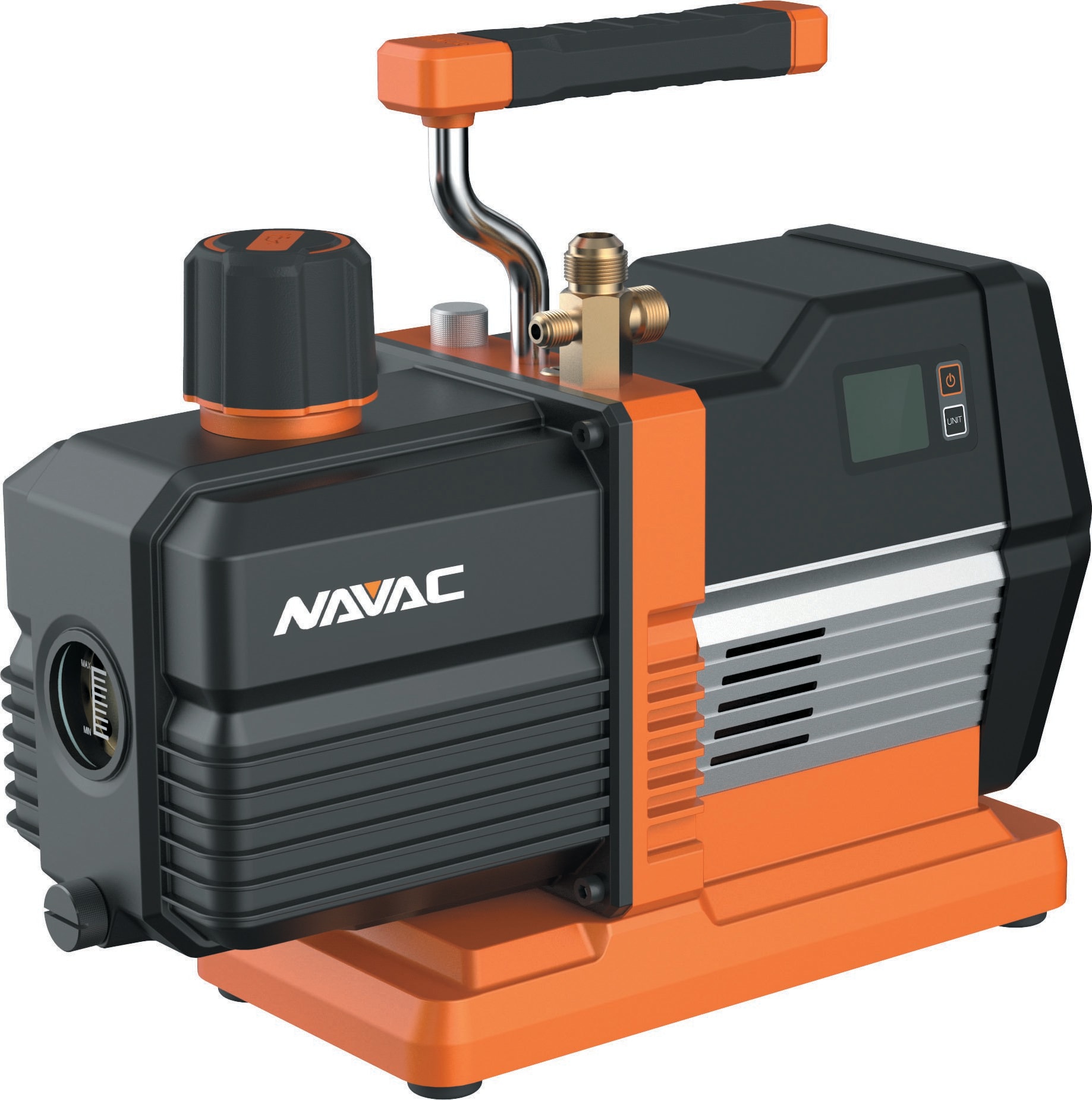 NAVAC NRP6Di - Smart Vacuum Pump, 6 CFM with Built-In Digital Vacuum Gauge