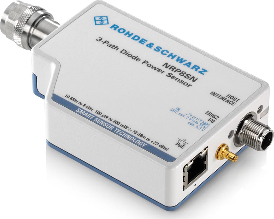 Rohde and Schwarz NRP8SN - Three-Path Diode Power Sensor (10 MHz - 8 GHz), LAN Model