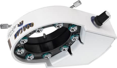 OC White UV2000 LED Ring Illuminator - Ultraviolet 395nm, White Housing