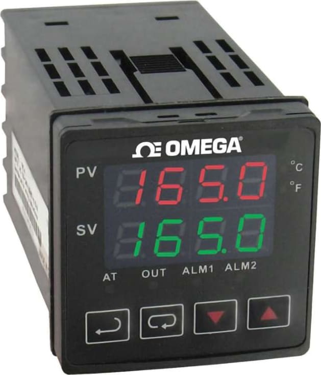 Omega Engineering CN743 - Temperature Controller, Temperature, T/C, RTD, 1 I/P, Relay, 1 O/P, 1/16 DIN, AC, 3.5 Digit Dual Display, Serial, CN740