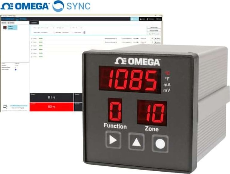 Omega Engineering DP606A - Universal Panel Meter, 6-CH, 1/4 DIN, 4 Digit, 7-Segment LED Display, 240 Vac Supply, 240 Vac Power & 2x Relay O/P, RS232/485, DP606A Series