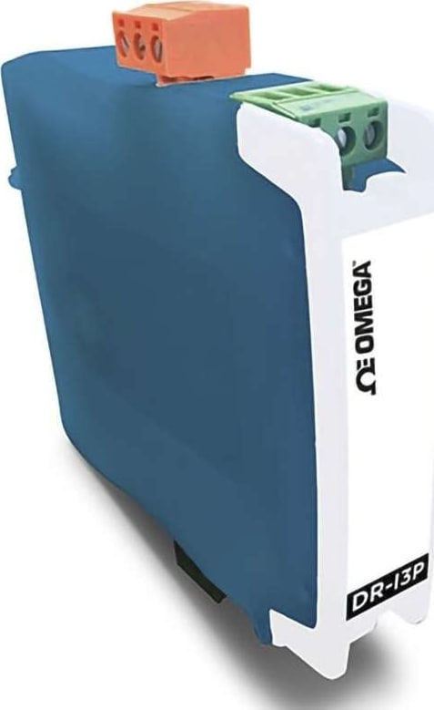 Omega Engineering DR-I3P - Isolated Signal Transmitter, AC/DC Supply, 0 V to 10 V/4 mA to 20 mA O/P