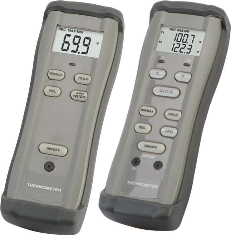 Omega Engineering HH11C - Handheld Thermometer, High Accuracy, K-type, 9 V, Miniature Connector, 1-CH, +/- (0.1 % rdg + 0.5 C), -200 C, 1372 C