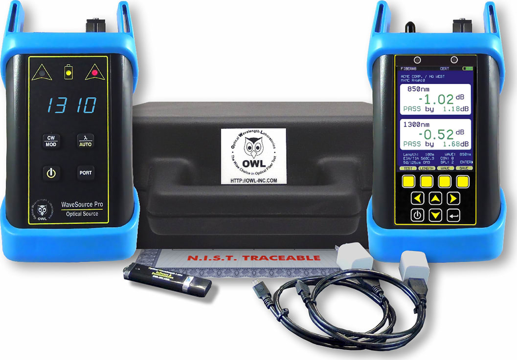 OWL KF7+SX - Fiber OWL 7 Plus Tier 2 Singlemode Certification Test Kit