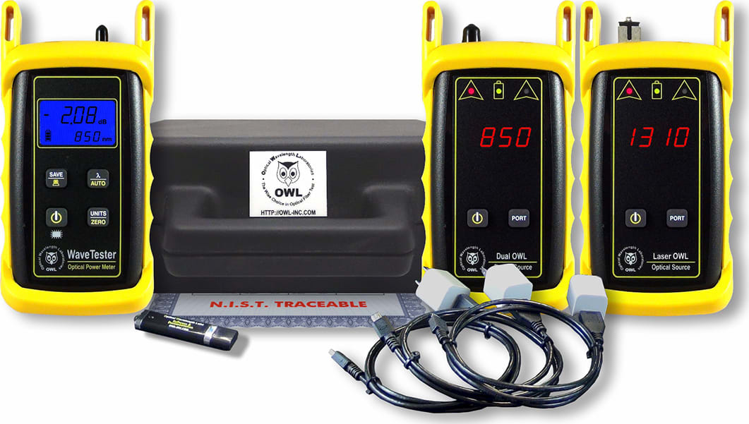 OWL KIT-WT-D285ST-L213SC WaveTester / Dual OWL 850 / Laser OWL 1310 Test Kit