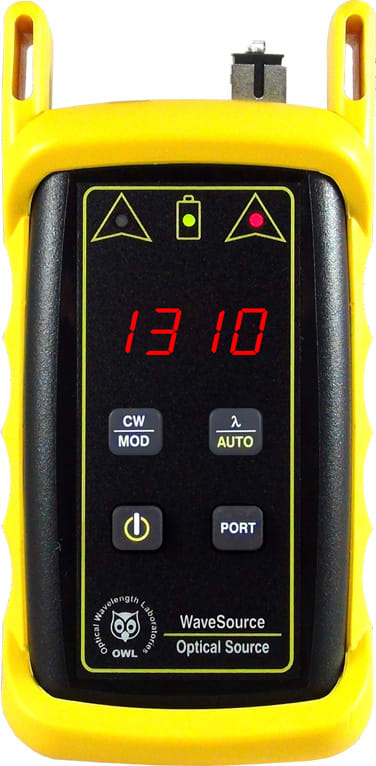 OWL WS-SDSC Light Sources WaveSource Dual SM Laser Source (1310 / 1550 nm) SC Connector