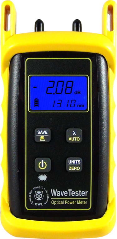 OWL WT-1V WaveTester Optical Power Meter with Integrated VFL Port